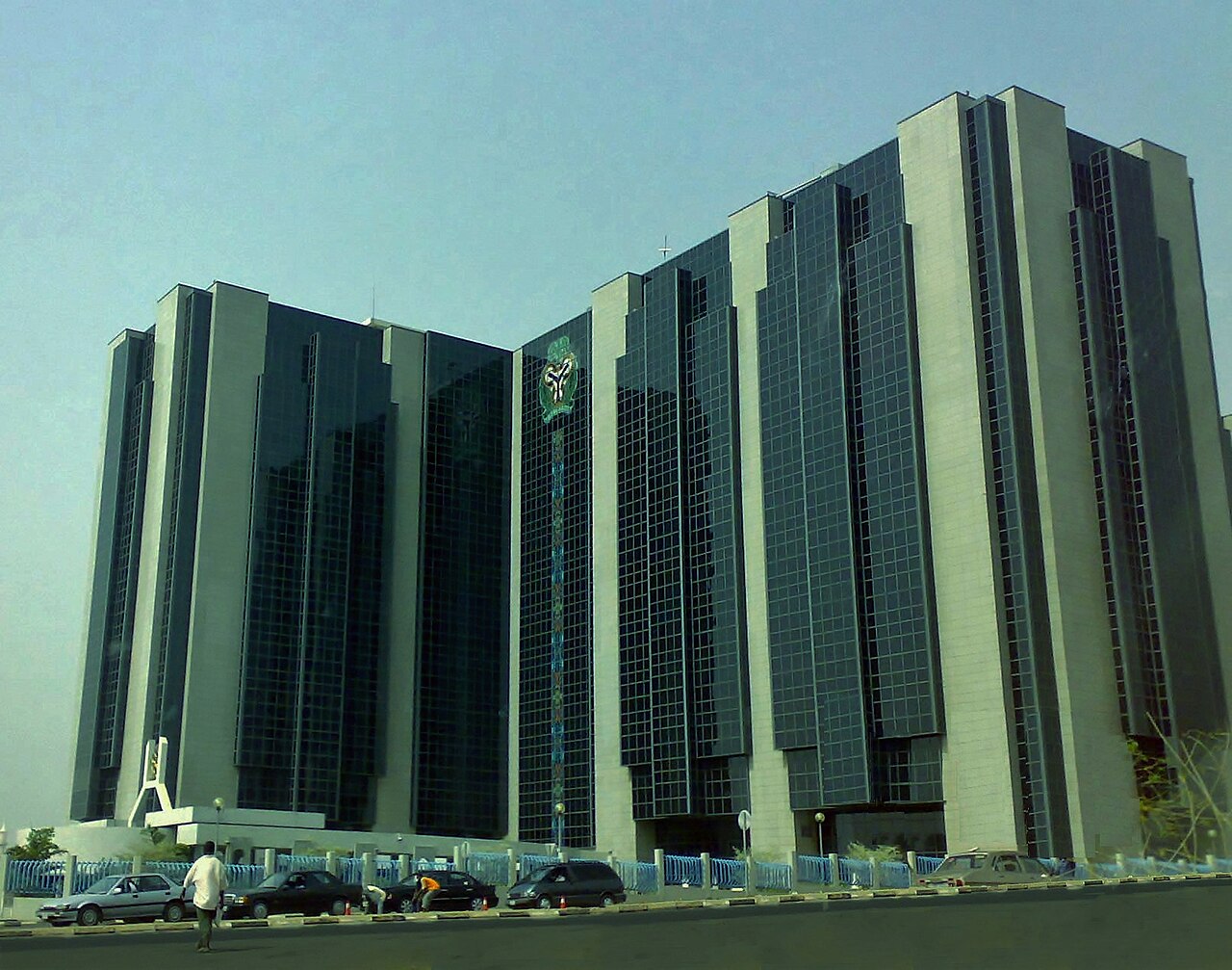 Modern banking headquarters in Lagos Nigeria
