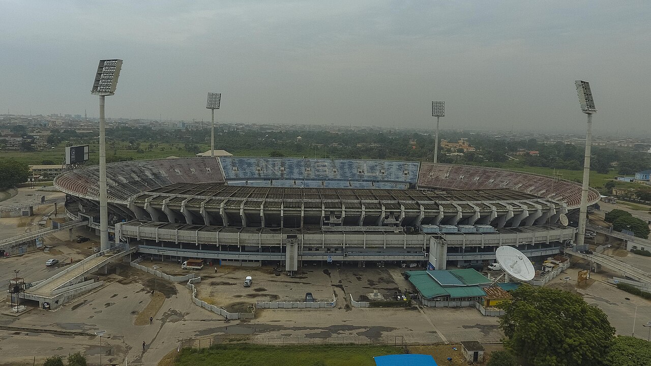 Inter Lagos players training on a football pitch in Lagos Nigeria