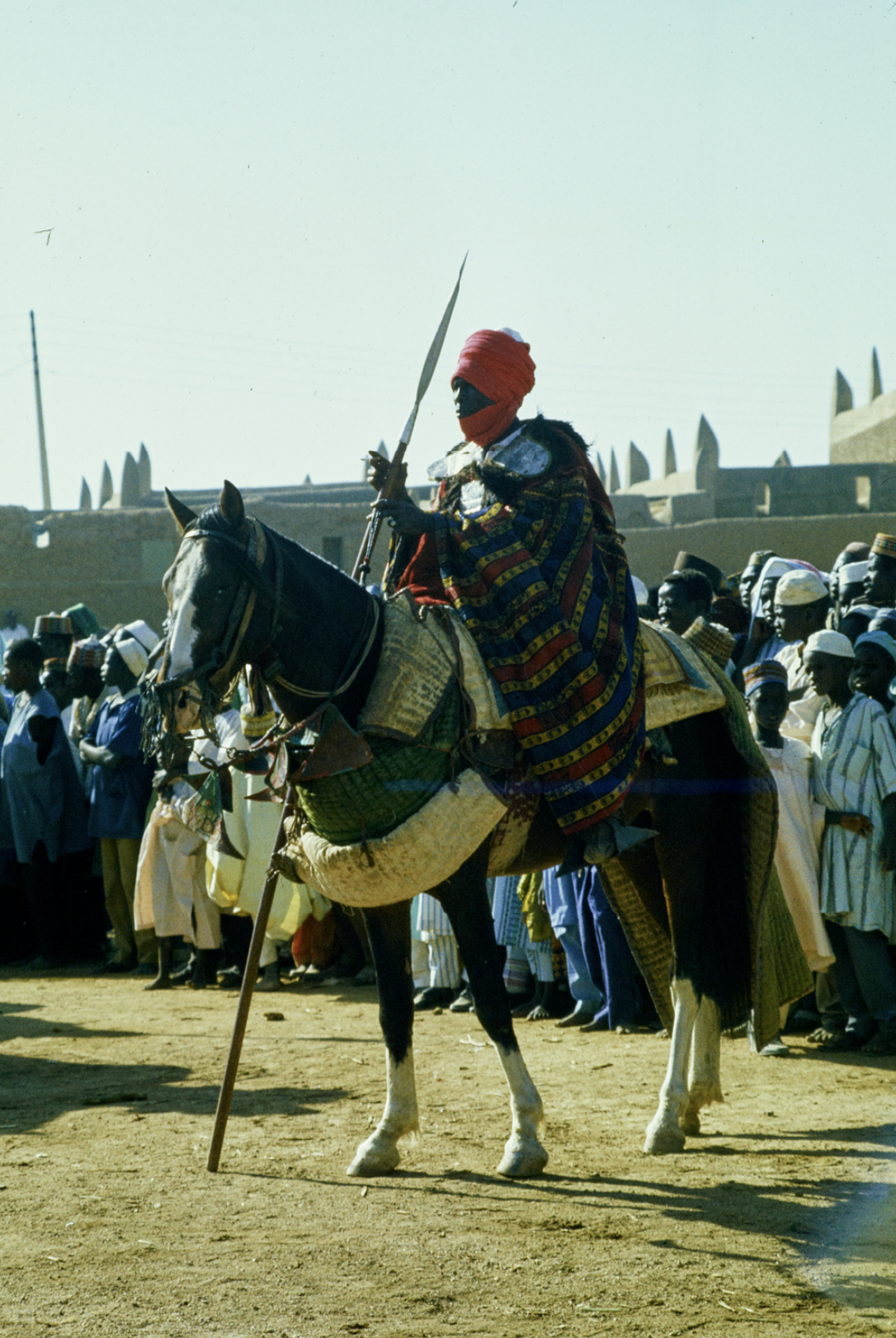 Traditional horse riders during a Durbar festival in Northern Nigeria