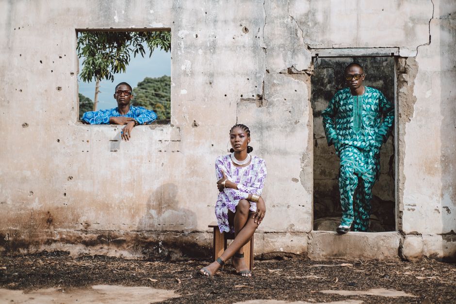 Stylish Nigerian models and designers showcasing vibrant African fashion at a Lagos runway event