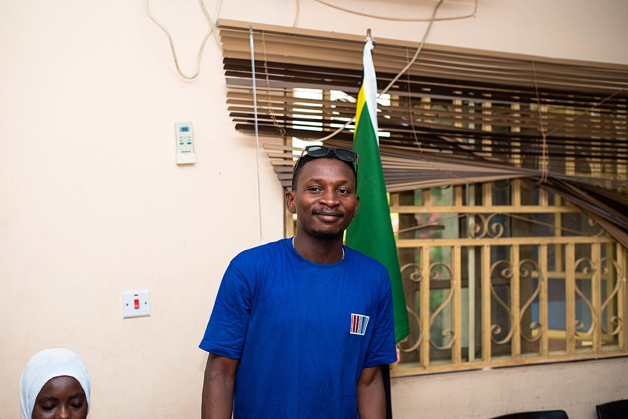 James Eze and books representing the NLNG Prize shortlist