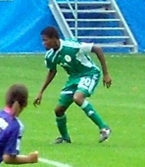 Super Falcons defender Osinachi Ohale in action during an international match for Nigeria