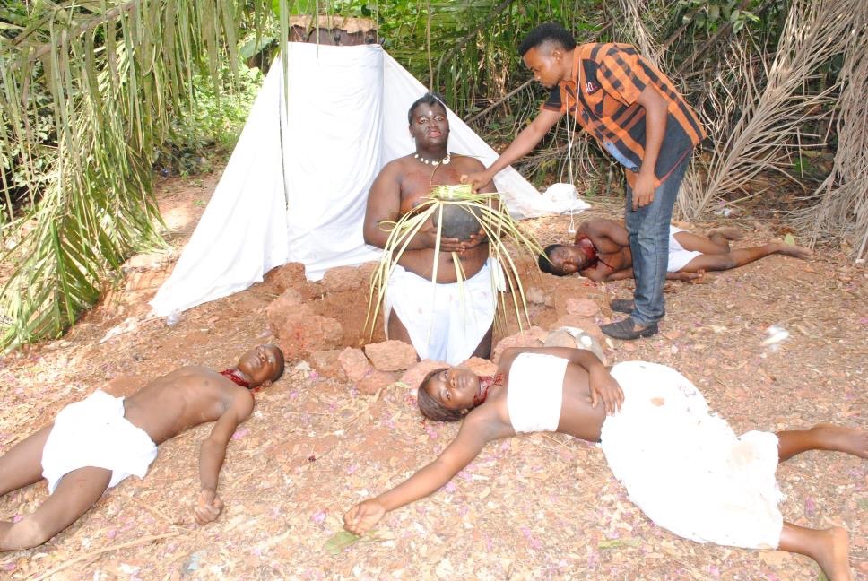 Nollywood actor Ricardo Agbor after surviving a car crash in Ibadan