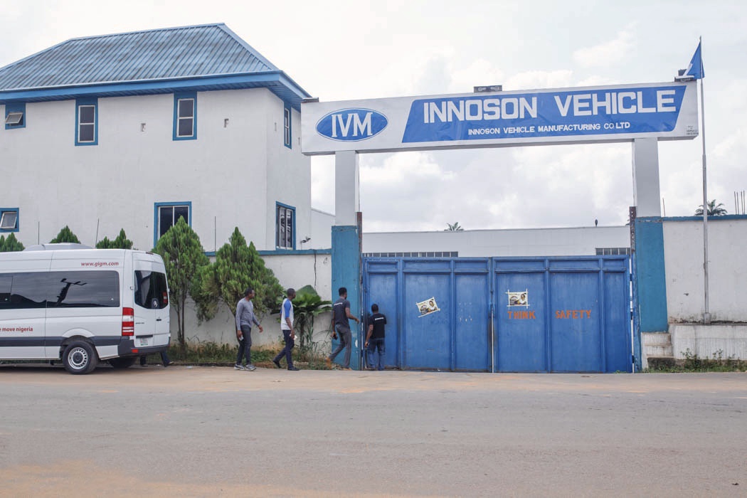 Industrial manufacturing plant floor in Nigeria highlighting local production