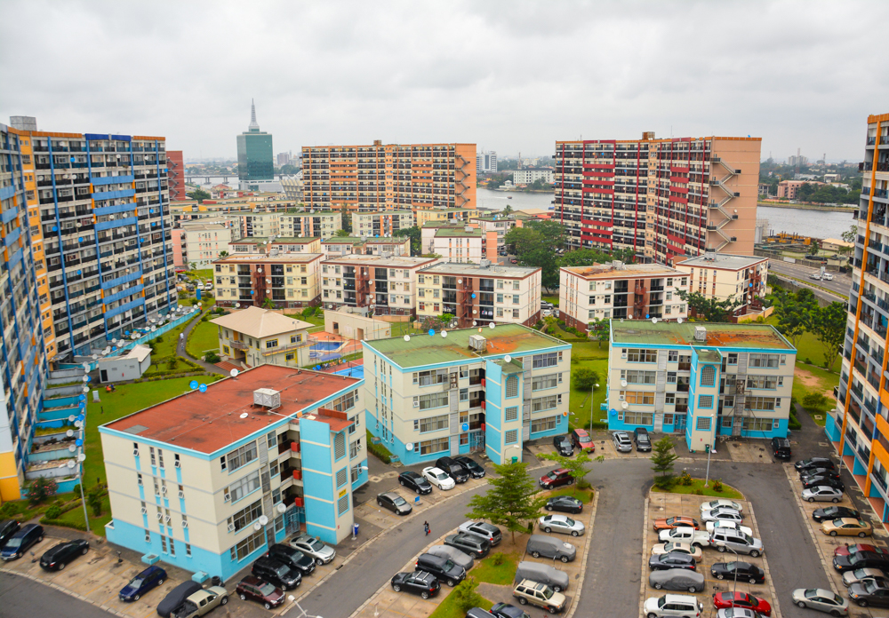 Residential buildings and urban landscape in Ikorodu Lagos Nigeria